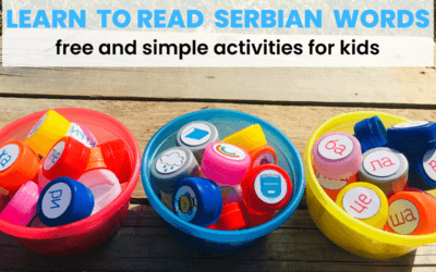 Serbian Language FREE Reading Activities for Kids