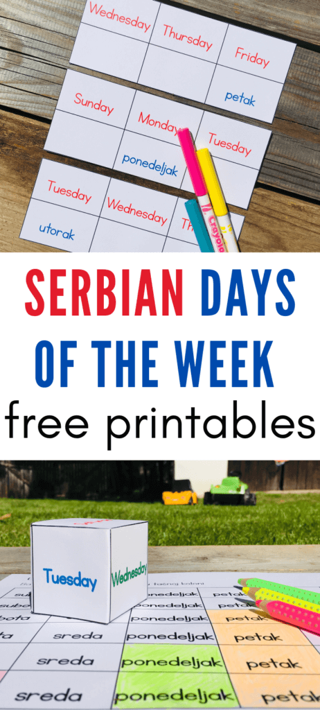 How to learn Serbian days of the week