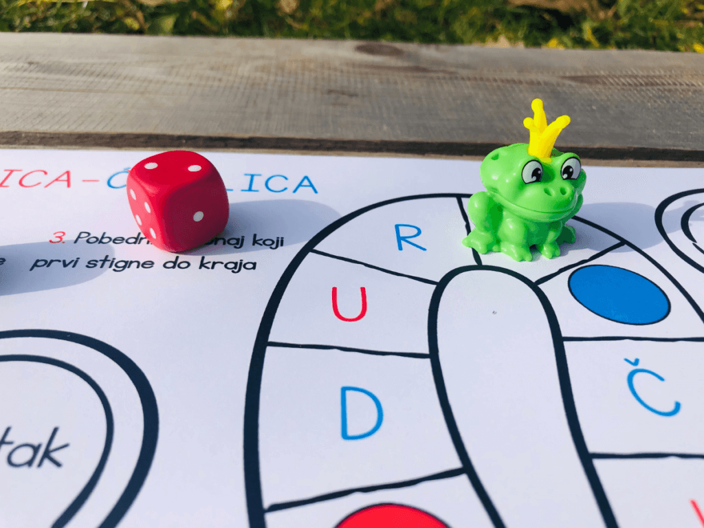 Free Serbian Alphabet board game