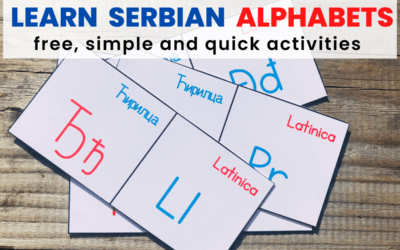 Serbian Alphabets Free Printables