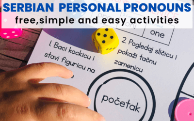 Serbian Pronouns Free Printables