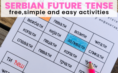 Serbian Future Tense Free Printables