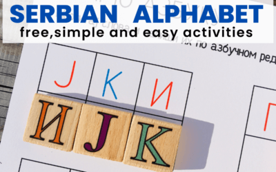 Learn the Serbian Alphabet Printables