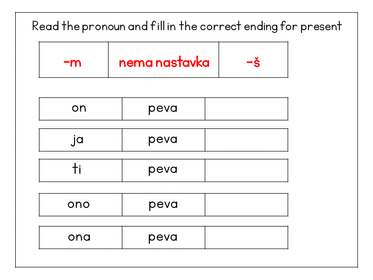 Fill-in-the-ending exercise
