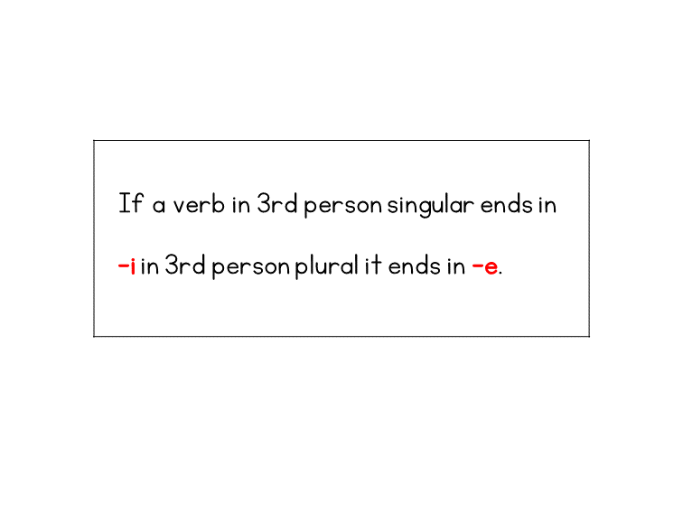 i verbs rule