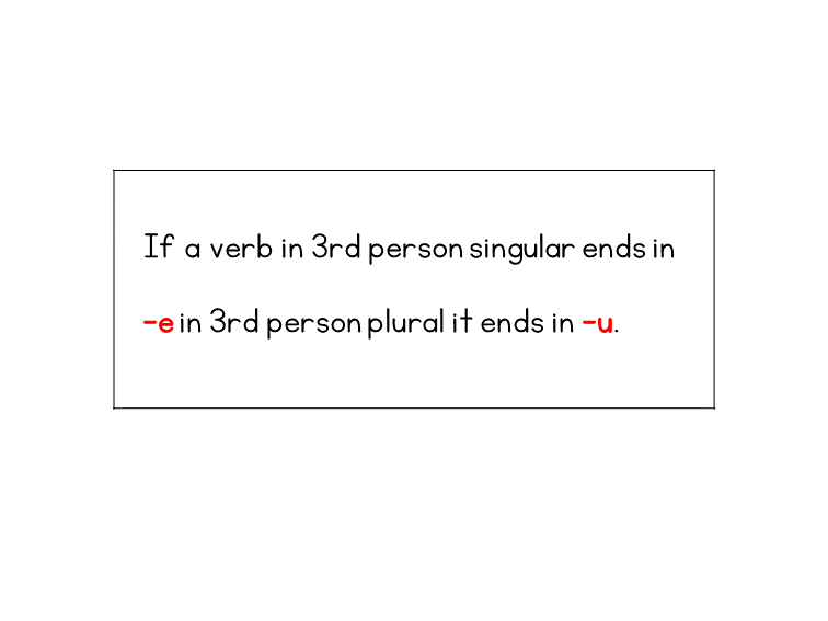 e verbs rule