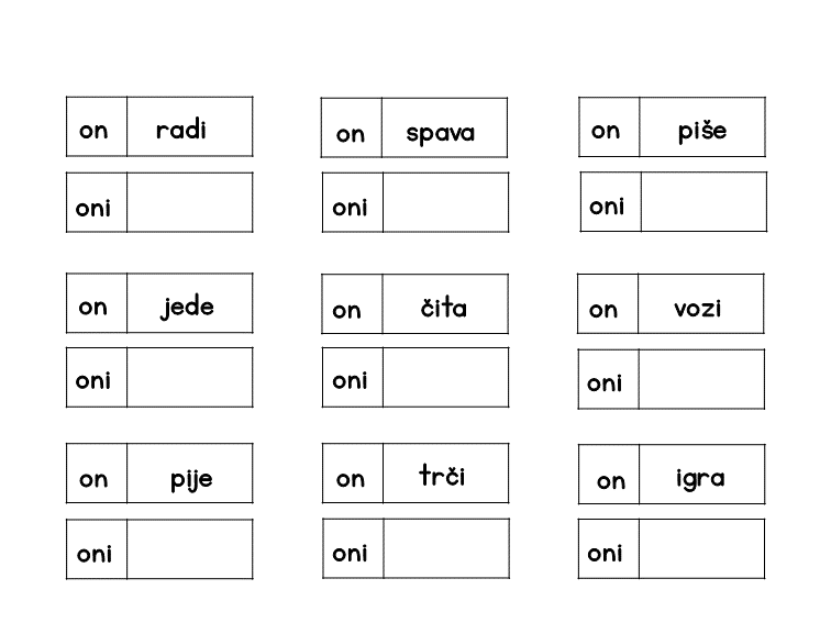 Challenge 3
Practice changing third-person singular verbs to plural